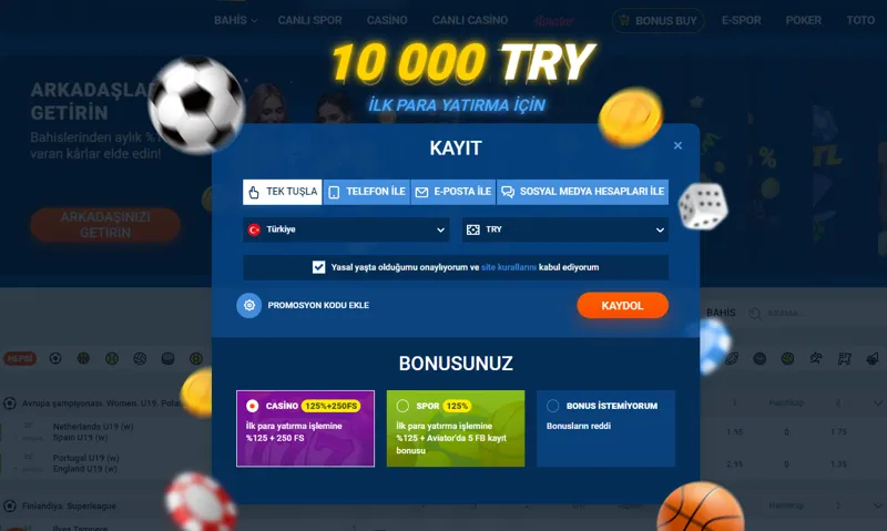 Türkiye'de Mostbet giriş ve kayıt formu